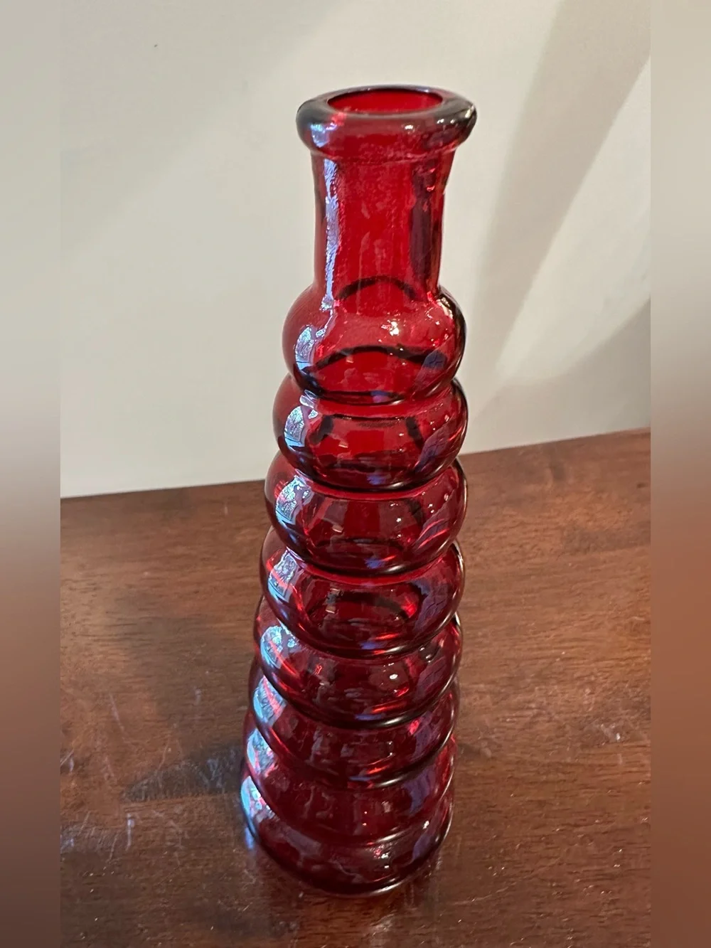 Vintage red glass